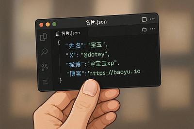 程序员JSON名片设计