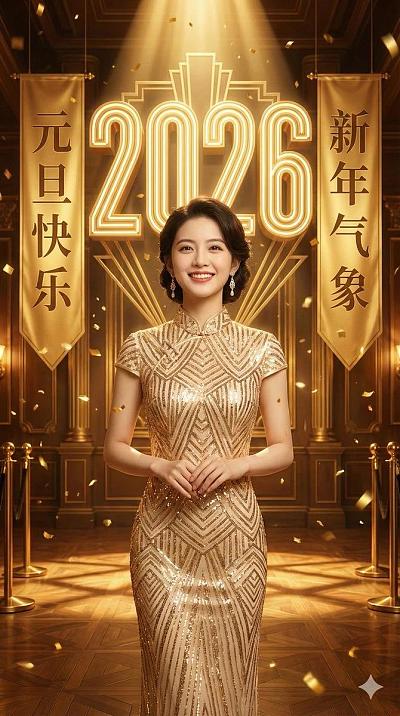 2026元旦庆典电影级海报设计