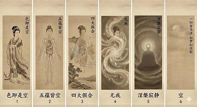 佛学观美至空寂六阶图