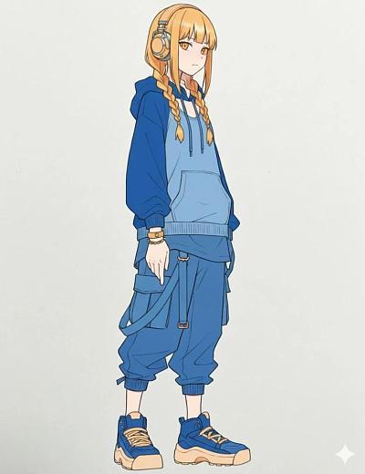 色卡线稿上色
