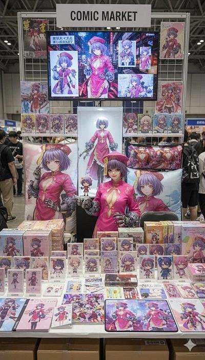 Comic Market同人展商品陈列预设