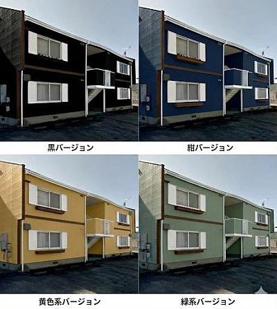 房屋涂装模拟多色对比预设
