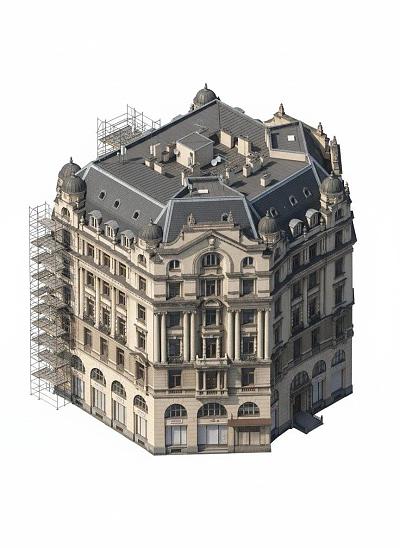 分离出3D建筑-制作等距模型