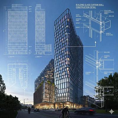 建筑叠加工程图