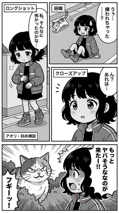 少女与猫的惊险遭遇