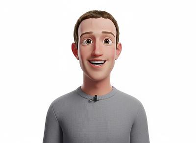 Pixar风格3D年轻男性头像