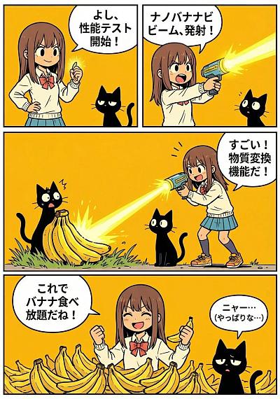 纳米香蕉枪性能测试漫画