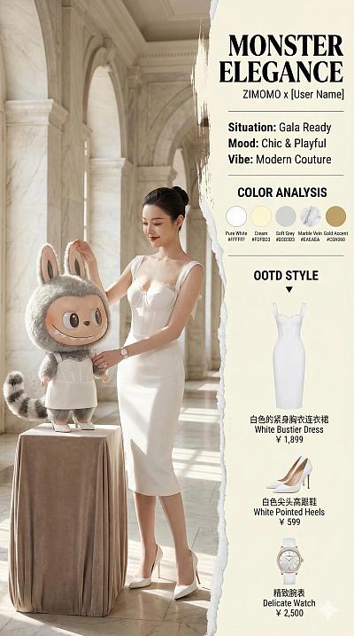 Pop Mart怪物家族×真人时尚互动生成器