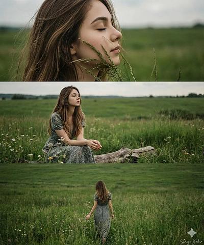 自然的低语：女性与绿野的情感共鸣