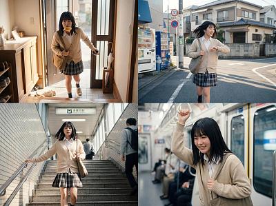 日系少女通勤日记