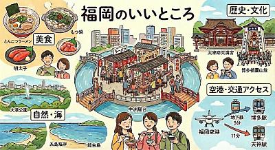 福冈魅力一图概览