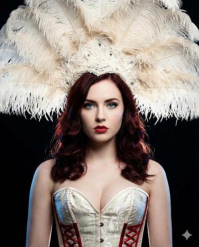 戏剧化复古风 burlesque 女神肖像摄影