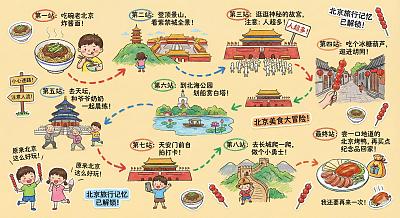 北京童趣旅行手账地图