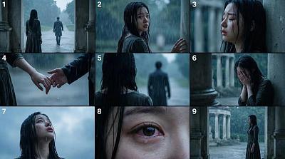 雨中离别情感叙事分镜
