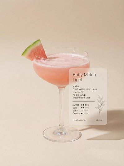 极简主义鸡尾酒摄影