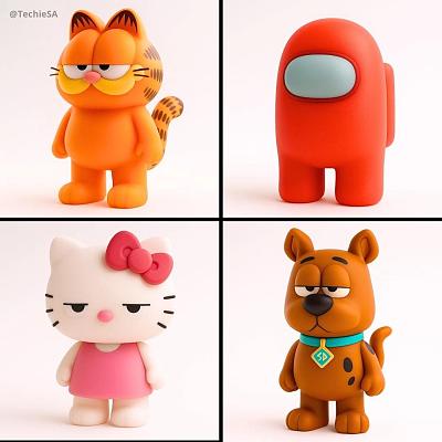 卡通角色3D手办渲染预设