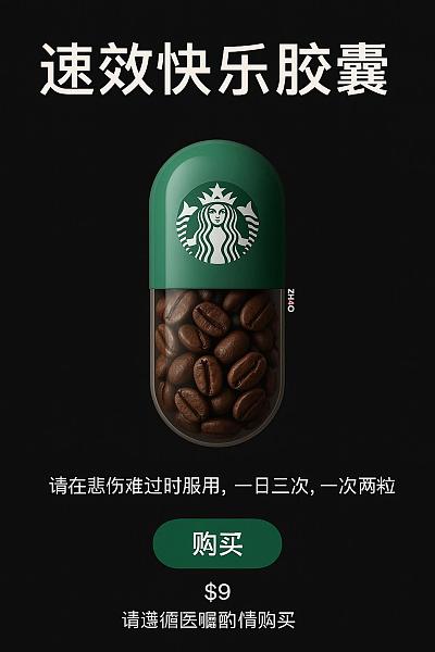 速效快乐胶囊海报设计