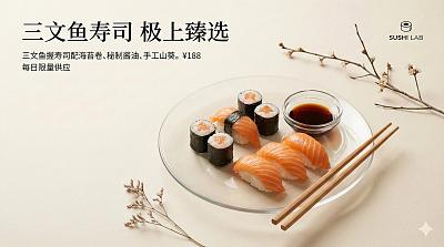 极简日料菜单设计