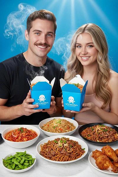 超清美食摄影：Lets Noodle品牌宣传图