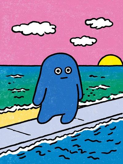 蓝色小怪兽的冰淇淋悲剧