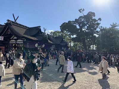 人潮消失的神社对比图