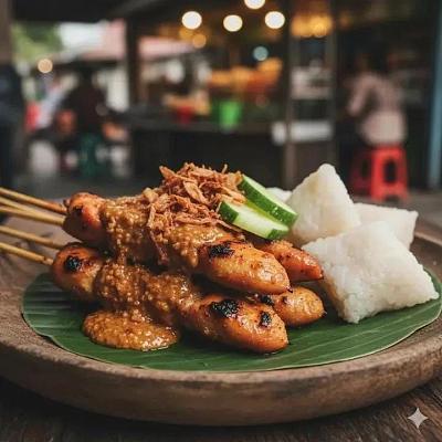印尼传统美食摄影：Nasi Tumpeng与配菜摆盘