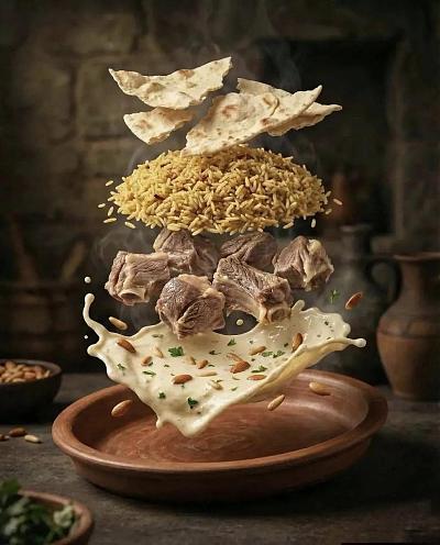 中东美食解构摄影：悬浮层叠的视觉盛宴