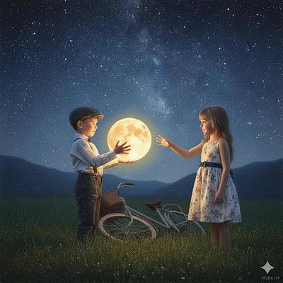 童梦摘月夜