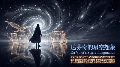 达芬奇星空想象海报