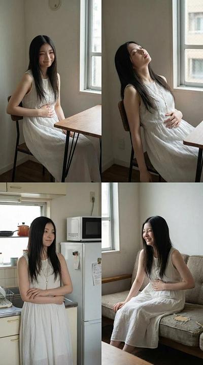 饥饿少女居家四格写真