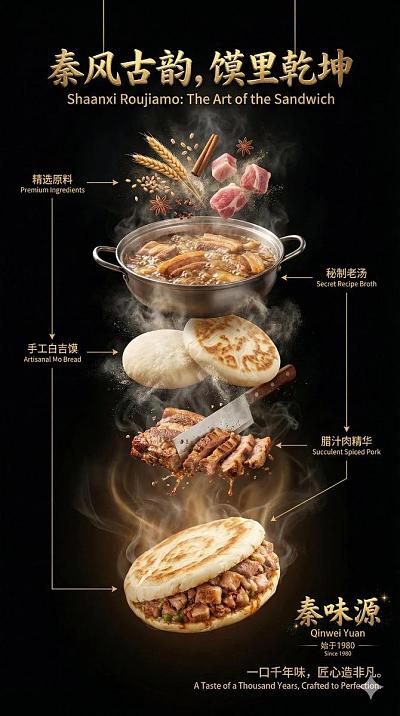 高端美食拆解视觉盛宴